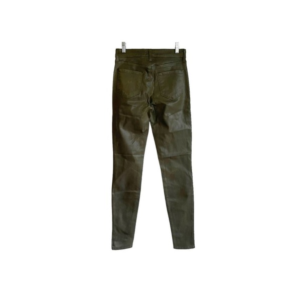 L'agence Women's Hunter Green Coated High Rise Skinny Jeans Size 25 NWOT - Picture 10 of 16